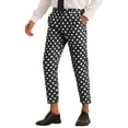 thumbnail image 4 of INSPIRE CHIC Polka Dots Pants for Men's Slim Fit Business Printed Cropped Dress Trousers, 4 of 4