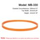 thumbnail image 2 of Uxcell 4 paquetes de correas de máquina de coser naranjas MB-330 correa de transmisión de motor 13" de circunferencia exterior, 2 of 6