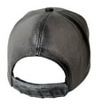 thumbnail image 3 of Grey Caiman Crocodile Alligator Belly Cap Real Adjustable Closure Handmade, 3 of 3