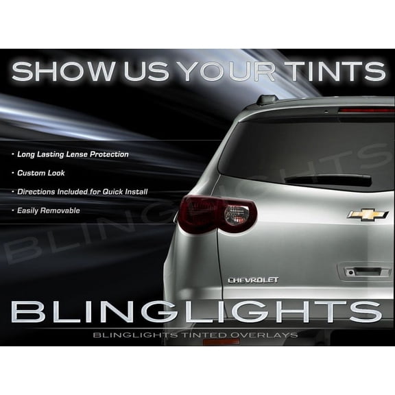 For 2009 2010 2011 2012 Chevrolet Traverse Smoked Taillight Film Overlays
