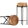 thumbnail image 3 of vidaXL Side Table Set 2 Pieces Solid Acacia Wood, 3 of 5