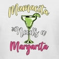 thumbnail image 5 of Wild Bobby, Mamacita Needs a Margarita Mother's Day Unisex Crewneck Sweatshirt, White, Large, 5 of 6