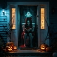 thumbnail image 4 of Cheap Halloween Decorations Clearance for Home – Halloween Class Door Cover 70.86x35.43 inch, Halloween Themed Designs Door Covers Decorative, Winter Front Door Decor (B), 4 of 6