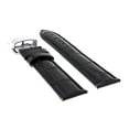 thumbnail image 2 of 19MM LEATHER WATCH BAND STRAP DEPLOYMENT BRACELET FOR 34MM ROLEX DATE BLACK 2B, 2 of 2