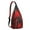 Black-10, variant on Waterproof Plaid Hiking Sling Backpack for Women – Lightweight Buffalo Checkered Crossbody Bag with Adjustable Strap, Vintage Chest Bag for Travel, Outdoor & Everyday Use
