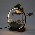 thumbnail image 4 of Desktop Water Fountain Indoor Waterfall with Atomizer & LED Table Decor Fountain, 4 of 20
