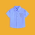 thumbnail image 4 of Big Kids' Summer Collared Top Short Sleeve Shirt Playground Clothing Sports Activity Top, 4 of 6