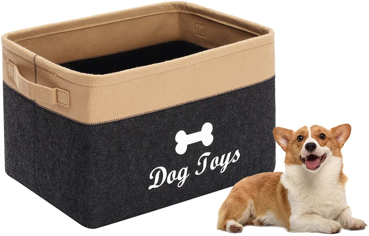 leashes Durable Cotton Rope Dog Toy Storage Clothing and Any Doggie Stuff Blankets Puppy Toy Box Perfect for organizing pet Toys pet Bed Large Dog bin 