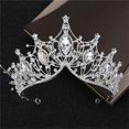 thumbnail image 1 of UBIUO Silver Crown for Women Baroque Queen Crown and Tiara for Women Crystal Headband Mermaid Crown Princess Tiaras Hair Accessories for Bride Party B, 1 of 4