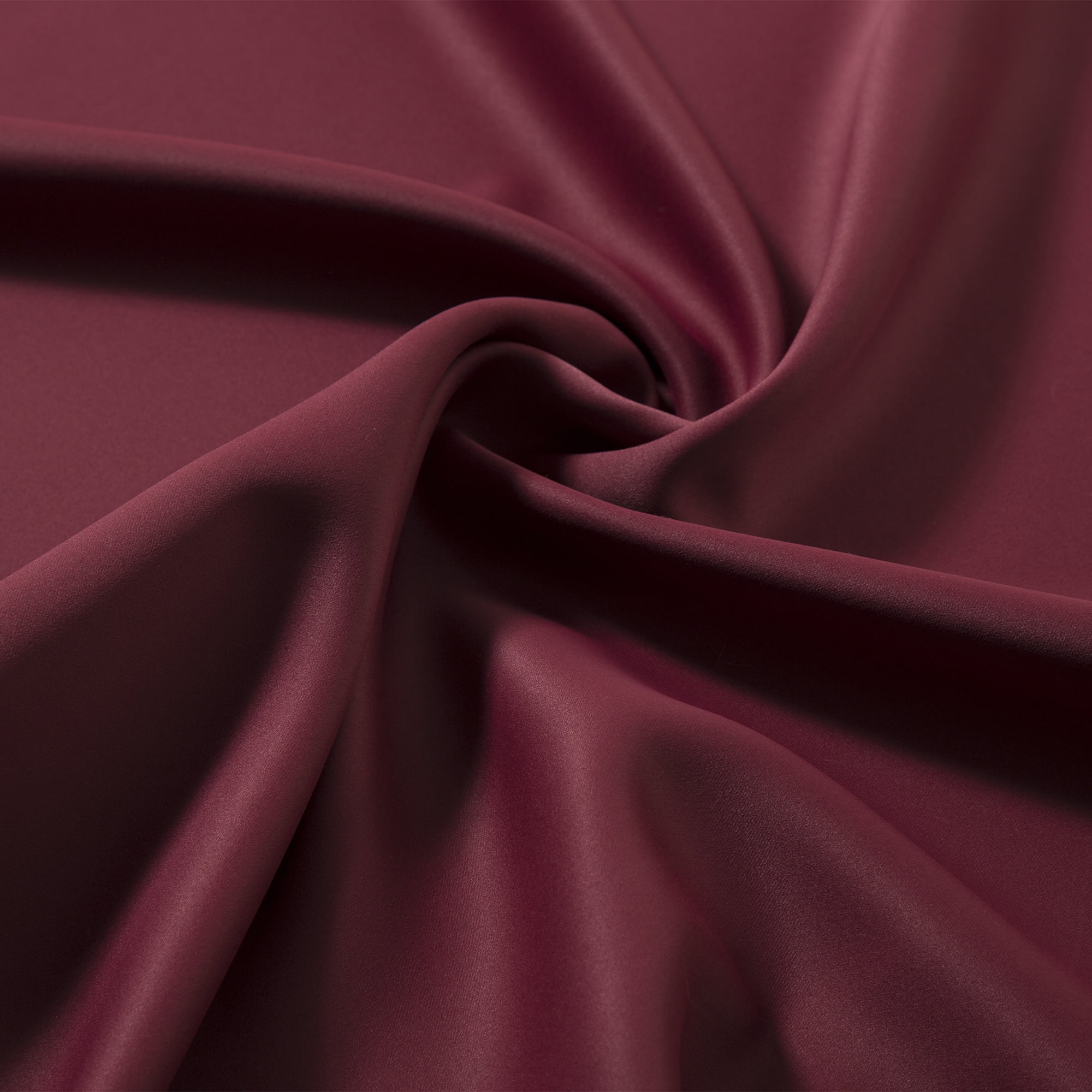 Quality Home Thermal Insulated Blackout Curtains - Stainless Steel Nickel Grommet Top - Burgundy - 52"W x 84"L - (Set of 2 Panels)
