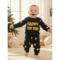 thumbnail image 6 of BemeyourBBs Toddler Baby Boy Girl Happy New Years Outfits Embroidery Pullover Sweatshirt Tops with Print Pants Set Fall Winter Spring Clothes, 6 of 9
