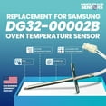 thumbnail image 2 of DG32-00002B Oven Replacement Temperature Sensor 12 Month Warranty, 2 of 7