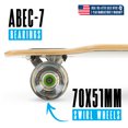 thumbnail image 3 of Longboard Drop-Through Cruiser Complete Skateboard – 31" Maple Wood Deck for All Ages – Aluminum Trucks with Smooth Fast Wheels - Madd Gear, 3 of 10