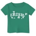 thumbnail image 3 of Chemises à Manches Longues Unies pour Filles Haut pour Tout-Petits Imprimé St. Pat Col Rond Manches Courtes pour Filles, 3 of 3