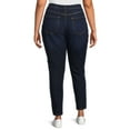 thumbnail image 3 of Time and Tru Women's High Rise Curvy Skinny Jeans, Available in Regular and Short Inseams, Sizes 0-22, 3 of 5