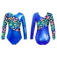thumbnail image 2 of Manyakai Girls Gymnastics Leotards Ballet Dance Leotards Long Sleeve Tank Unitard One Piece Jumpsuit Royal Blue 10, 2 of 8