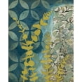 thumbnail image 2 of Meagher, Megan 12x14 Gold Ornate Wood Framed with Double Matting Museum Art Print Titled - Peridot Botanical II, 2 of 4