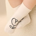 thumbnail image 6 of Povozer Toddler Crew Cotton Socks Baby Solid Socks Infant Kids 5 Pairs(B,M), 6 of 6
