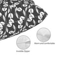 thumbnail image 5 of Cauagu Tulips Flowers Print Pillow Covers with Envelope Closure,1PC Pillow Cases Decorative Pillow Case for Bed & Couch, Pillows Not Included-16"x24", 5 of 6