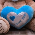 thumbnail image 4 of PELUCHERIA - Oso Rechoncho Beige ILY con corazon Azul, 4 of 5