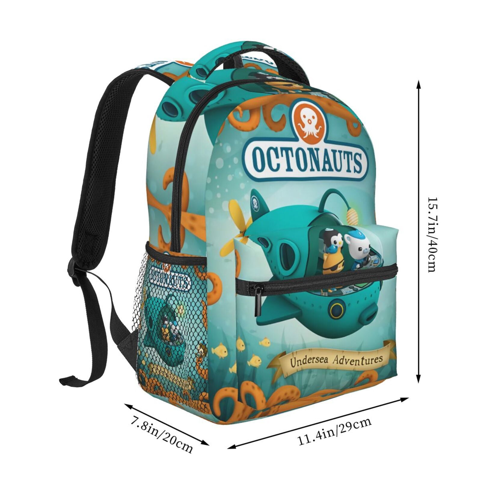 Unisex Cartoon Light Weight Laptop Bags Bookbag Schoolbag Daypack Octonauts (10) Casual Backpack