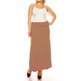 thumbnail image 4 of Women's Plus Size High Waist A-Line Maxi Skirt, 4 of 7