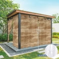 thumbnail image 6 of Outdoor Curtains for Patio Waterproof, Brown Wooden Outdoor Privacy Panels Grommet, Vintage Western Country Wooden Plank Blackout Outside Curtains for Porch/Cabana/Pergola/Gazebo 54"x95", 2 Panels, 6 of 8