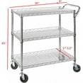 FETON Heavy Duty 3 Tier Rolling Utility Cart Kitchen Cart on Wheels