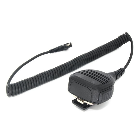 Peggybuy PMMN4013A Walkie Talkie Weatherproof Radio Mic 2-Pin Shoulder for Motorola Radio