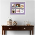 thumbnail image 2 of ArtToFrames Collage Photo Picture Frame with 6 - 4.5x5.5 Openings, Framed in White with Lavender Mist and Black Mats (CDM-3966-151), 2 of 8