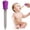 Purple, variant on 5ml Liquid Droppers Clear Medicine Silicone and Plastic Pipettes Eye Dropper with Bulb Tip for Candy Molds (Yellow,1 Pack)