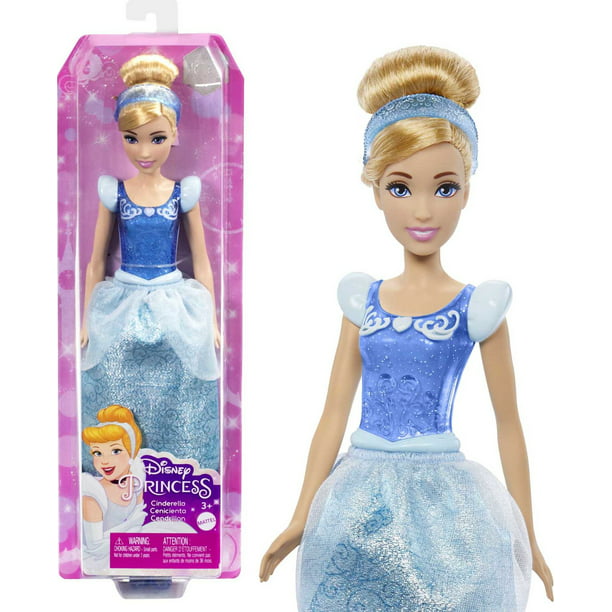 Disney Princess Cinderella Fashion Doll with Blonde Hair, Blue Eyes ...