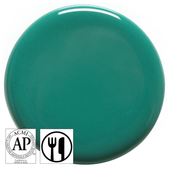 Amaco Teacher's Palette Glaze - Pint, Blue Green