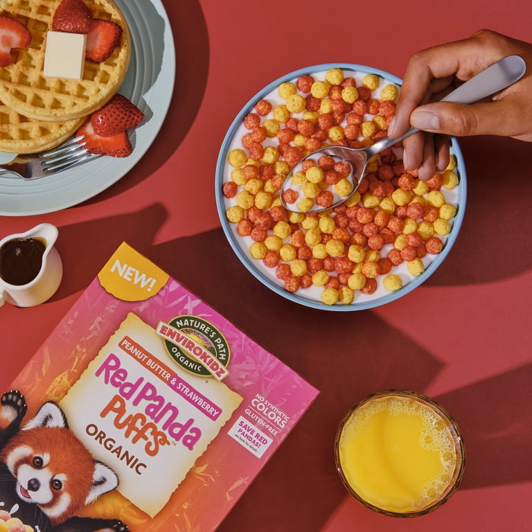 Nature's Path Organic Red Panda Puffs Cereal, Peanut Butter