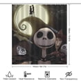 thumbnail image 2 of The Nightmare Before Christmas Rideau de Douche Décoratif Rideau de Bain Imperméable en Polyester avec 12 Crochets, 2 of 7
