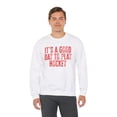 thumbnail image 6 of Hockey Player Sweatshirt Gifts Crew Neck Shirt Long Sleeve Unisex, 6 of 7