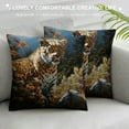 thumbnail image 3 of MLJA African Leopard Wildlife Pillow Cover ,Decorative Couch Pillow Cover for Sofa, Cushion Case Indoor Outdoor Home Decoration, 3 of 5