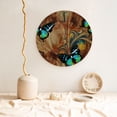 thumbnail image 5 of Disketp Vintage Butterfly Green Ceramic Plate Dinner Plates Bone China Decorative Plates Art Ceramic Ornaments for Wall Hanging Decoration -6in, 5 of 6