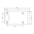 thumbnail image 2 of Round Corner Extended Lip Strike Plate, 2-1/4" x 4", (4-1/2" Overall Length), Satin Chrome by Stone Harbor Hardware, 2 of 2