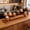 C, variant on Cififendec Multi-Tier Wooden Display Stand with Round Pedestals, Staggered Wood Storage Rack for Pot Arrangement, Figure Collection