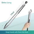 thumbnail image 2 of Pinzas para parrilla DAILY KISN, 43 cm, extra largas, acero inoxidable, 1 unidad, 2 of 8
