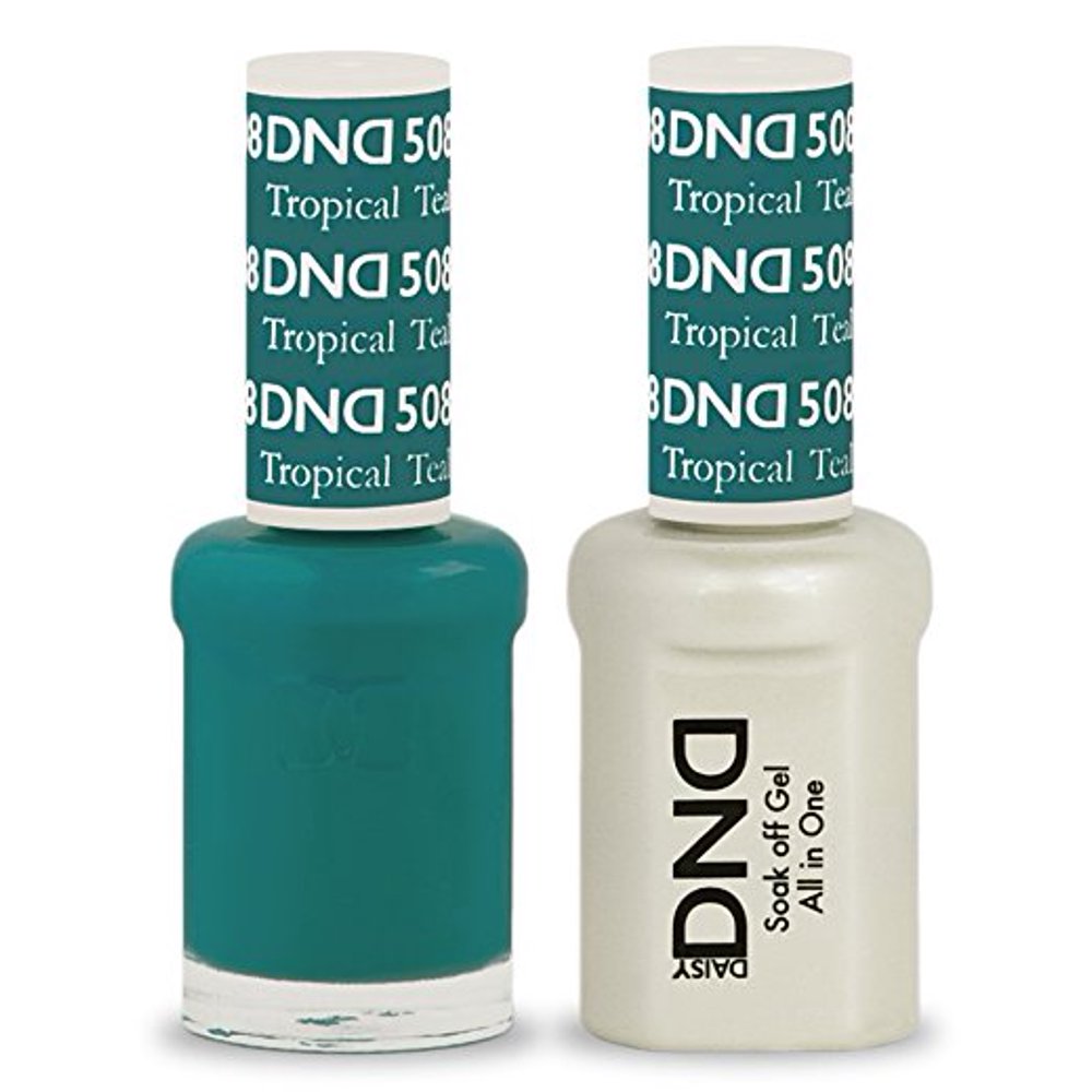 DND Nail Polish Gel & Matching Lacquer Set (508 Tropical Teal)