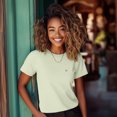 thumbnail image 3 of Dalix Lil Smile Everyday Tee Lightweight Short Sleeve Summer Shirt Womens in Cucumber M Medium, 3 of 5