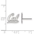 thumbnail image 2 of 14k White Gold LogoArt University of California Berkeley Extra Small Post Earrings Q4W007UCB, 2 of 3