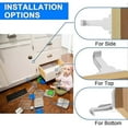 thumbnail image 3 of 12 Pack Child Proofing Cabinet Locks White,Baby Safety Latches with Strong Adhesive,Baby Proof Latch Lock for Kitchen Cabinets Cupboards Drawers Doo, 3 of 5