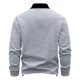 thumbnail image 3 of Kalauyu Mens Long Sleeve Shirts Fashion Color Block Zipper T Shirts, 3 of 7