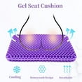 thumbnail image 3 of Gel Seat Cushion for Long Sitting, Double Thick Office Desk Home Wheelchair Seat Cushions for Back Hip Sciatica Tailbone Pain Sore Pressure Relief, Gel Cooling Game Chair Pads for Car Truck Driver, 3 of 8