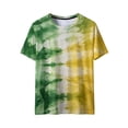 thumbnail image 4 of HOMBOM Trendy Tops for Women Green Graphic Tie dye Oversized Loose Crewneck Short Sleeve Womens T Shirts Casual, 4 of 9