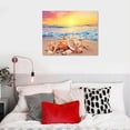 thumbnail image 3 of Shiartex Fall Decor Conch Beach View Canvas Print Wall Art 20x16in, 3 of 3