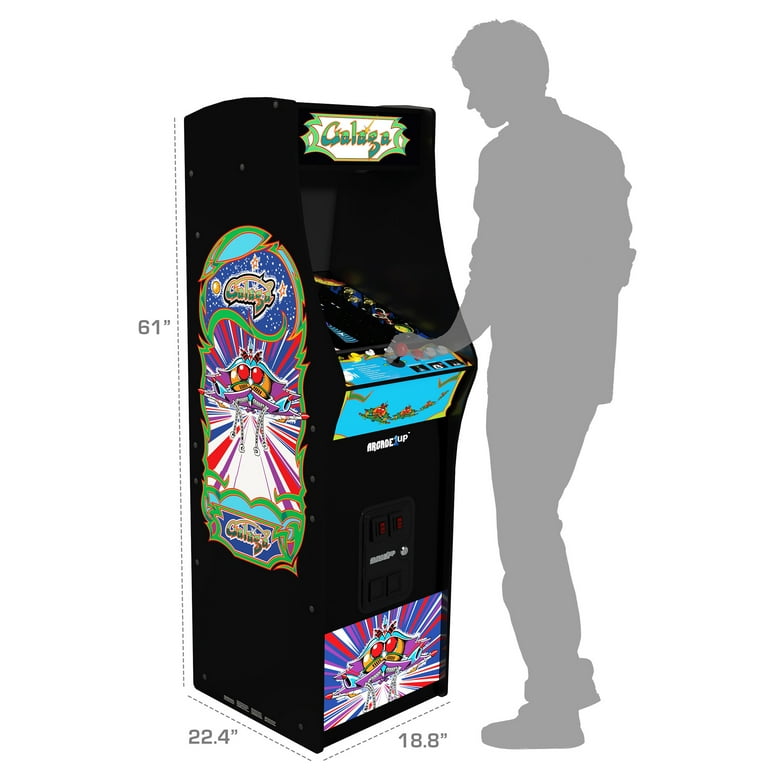 2024年最新海外 1 in 14 Deluxe GALAGA Arcade1Up Arcade 5-Foot Machine Game その他